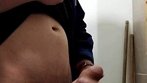 Masturbating To Huge Cumshot Again!