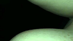 Wife explores toys in solo play