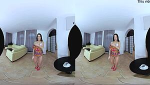 Czech brunette girlfriend rides hard in lingerie for POV creampie