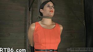 Naked Leather Pet Has Slave Mask Removed For Cock Sucking And Cunt Fucking