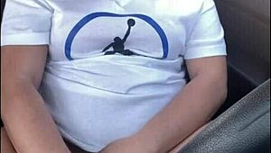 Ebony Woman Caught Using Dildo In Car