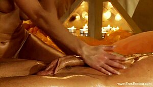 Beautiful Blonde MILF Delivers Sensual Massage, Blowjob, and Anal to Huge Interracial Cock