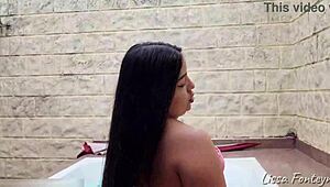 smoking while worshiping my body and gold heels