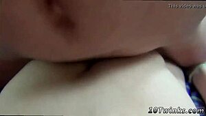 hairless gay twinks filming their raw fuck