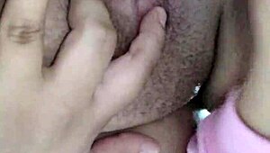 Beautiful Chloe, a cute BBW, plays in her kitchen. Fingering her pussy to squirting orgasm, part 2.