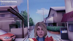 Supergirl rescues me from no nut november with anal