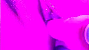 Blonde enjoys double penetration with solo machine