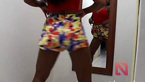 slut dancing, throwing ass on wall!