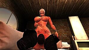 Blonde Milf Orgasms from Intense Muff Diving in Hentai