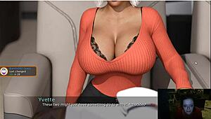 Redhead's huge tits on holiday