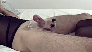 Hey, mistress gives kink handjob with happy ending