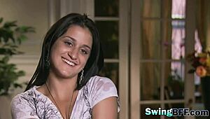 Swinging Reality Pleases Amateur Babes with Wild Group Action.