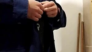 Masturbating To Huge Cumshot Again!