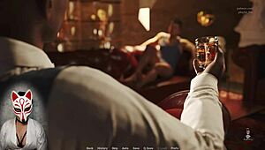 Blonde Milf With Big Tits Sucks Cock In Cartoon Game 'In A Scent 1'