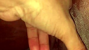 fingering her wet pussy until she cums