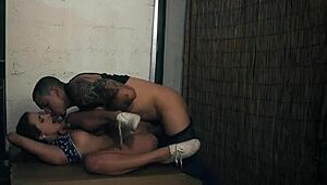 Why’s this hairy teen bound in office chaos?