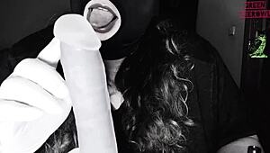 Fuming chubby spanish amateur with natural tits and kinky masked toys