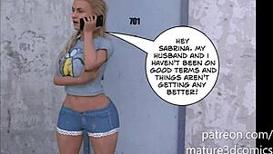 Busty anime MILF seduces her stepson in 3D cartoon