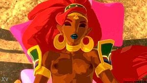 urbosa fucks link in cartoon style
