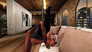 Blonde Milf Orgasms from Intense Muff Diving in Hentai