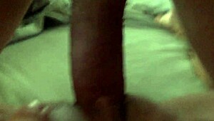 Hey, this horny wife sucks and gets cum from a big dick in POV. It's so naughty!