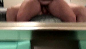 i'm watchin' this blonde milf ridin' that big uncut cock so hard, makin' me cum