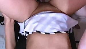 The 18-Year-Old Student In Uniform Impressed Her Teacher With Her Skills And Invited Him Home For More