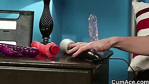 wicked model gets sperm shot on her face, swallowing every drop.