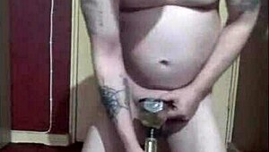 Bisexual Gay Mark Wright Swallows Piss In Homemade Collection!