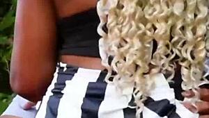 Watch This Curvy Black Woman Get Doggy Styled By Her Partner! So Wet And Sexy!