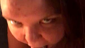 Super Sloppy Blowjob! Messy Cumshot On Redhead BBW Viviandimondbbw