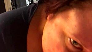 Super Sloppy Blowjob! Messy Cumshot On Redhead BBW Viviandimondbbw