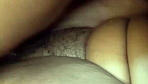 Blonde beauty handles a massive black cock with skill.