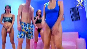 Intense Morning Deepthroat Blowjobs From Latin Sluts In POV Group Fucking