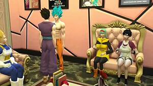 Latina wives in Dragon Ball hentai crave swapping partners for intense fucking 😏