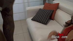 Gaby, the young teen, engages in intense sex with a big cock in reality scene