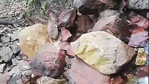 estefii the slut blows and fucks outdoors 😈