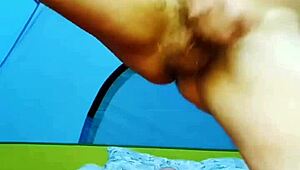 Sloppy Outdoor Masturbation Leading To Intense Orgasm