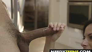 horny teen alexis dean craves a deep sticky creampie