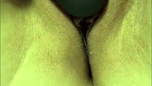 Wife squirts from vibrator