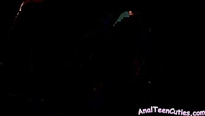 Extreme Anal Ride Stretches Teen Ass