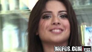 slutty teen jynx maze plays with her pussy and asshole in public