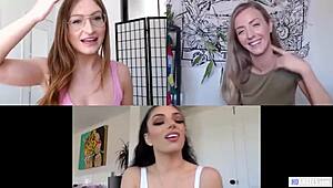 boring lesbians karla kush, darcie dolce, skylar snow on a steamy call.