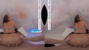 Hey, wanna see how Gia Derza stretches her tight ass for deep pounding?