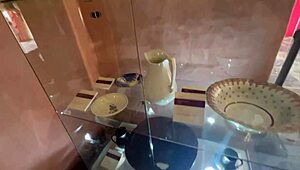 Latina Student With Big Ass Undresses During University Trip POV!