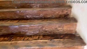 Latina Student With Big Ass Undresses During University Trip POV!