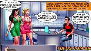 nerd fucks milf in bathroom