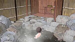 toyota no nude bath without towel, boobs popping out