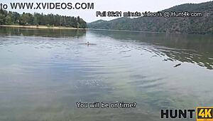 Hunt4k Gita in barca diventa sesso selvaggio outdoor con bionda ceca e fica rasata