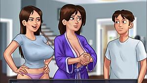 Petite Milf Showers and Rides in Summertime Saga